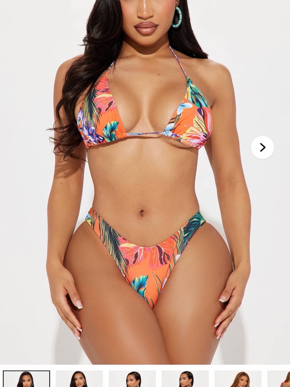 Tropical Triangle Bikini Set 3 piece